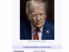 Trump publica imagen falsa de Wikipedia según la cual es “presidente interino” de Venezuela