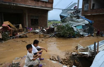 Las impactantes imágenes de la devastación que dejó el tifón Maysak en China