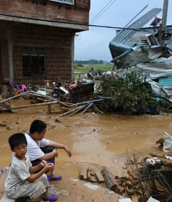 Las impactantes imágenes de la devastación que dejó el tifón Maysak en China
