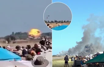 Exhibición aérea termina en tragedia: avión militar se estrella y explota en una base en Grecia; los dos pilotos murieron